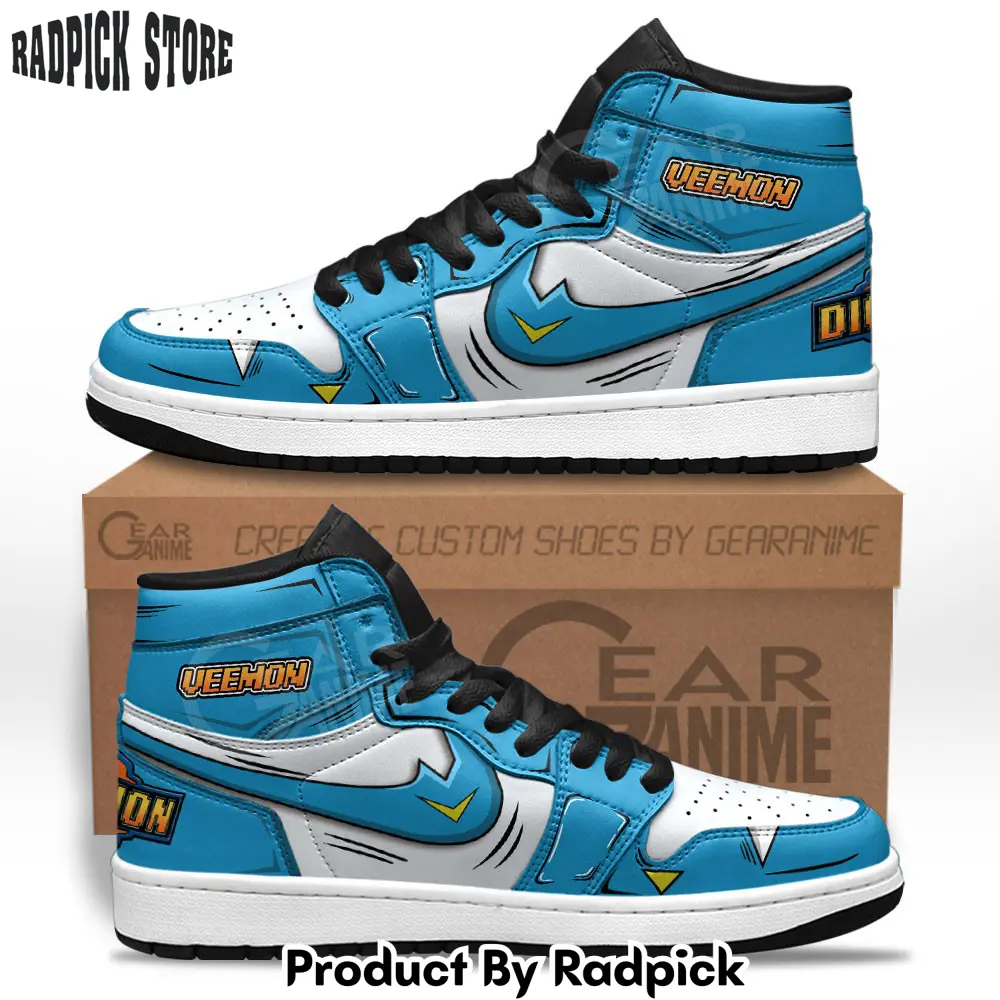 Veemon skill air jordan high top sneakers anime mn18  rp0355129